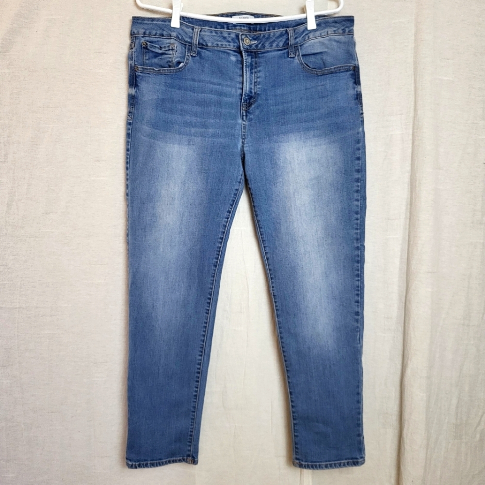 Kensie Jeans Women's US14 Slim Skinny Jeans Medium Blue Wash Denim Full Lenght